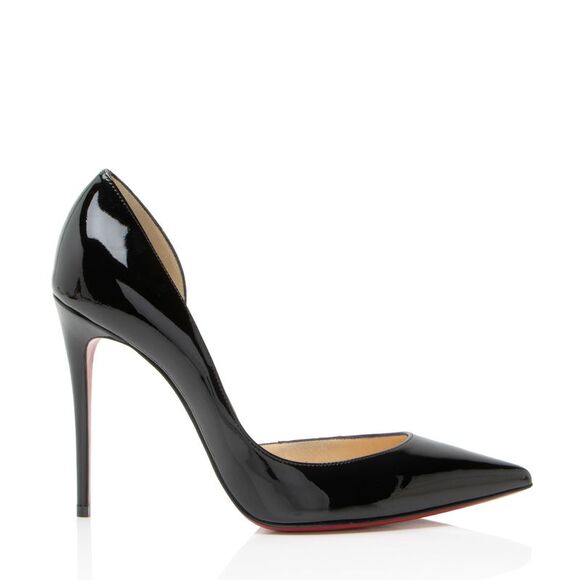 Christian Louboutin Shoes - Christian Louboutin Patent Leather Iriza d'Orsay Pumps - Size 7 / 37